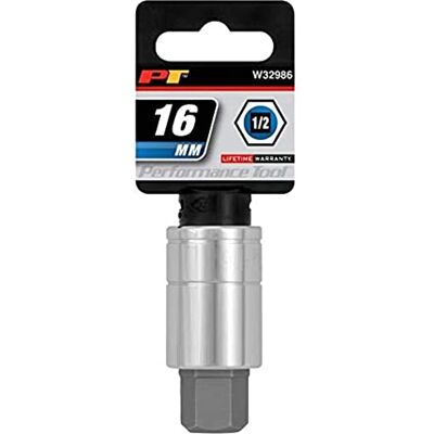 PERFORMANCE TOOL W32986 1/2-calowy napęd 16 mm gniazdo bitowe sześciokątne PERFORMANCE TOOL W32986 1/2-calowy napęd 16 mm gniazdo bitowe sześciokątne