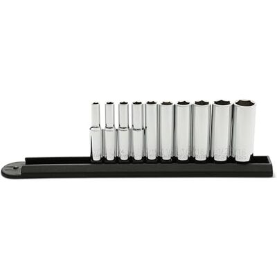 GEARWRENCH KD Tools KDT80305 10Pc .25-calowy czytnik głęboko 6Pt Sae Socket Set GEARWRENCH KD Tools KDT80305 10Pc .25-calowy czytnik głęboko 6Pt Sae Socket Set