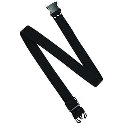 AWP Poly Work Belt Wytrzymała taśma poliestrowa z klamrą szybkiego odpinania, pasek roboczy, pasuje do rozmiarów talii 127 cm, czarny AWP Poly Work Belt Wytrzymała taśma poliestrowa z klamrą szybkiego odpinania, pasek roboczy, pasuje do rozmiarów talii 127 cm, czarny