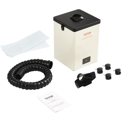 VEVOR Lutowniczy odkurzacz parowy wentylator roboczy 150 W 3-warstwowy filtr pochłaniający dym 332 m³/h do spawania kompaktowego do naprawy telefonu lutowniczego DIY drukowanie 3D VEVOR Lutowniczy odkurzacz parowy wentylator roboczy 150 W 3-warstwowy filtr pochłaniający dym 332 m³/h do spawania kompaktowego do naprawy telefonu lutowniczego DIY drukowanie 3D