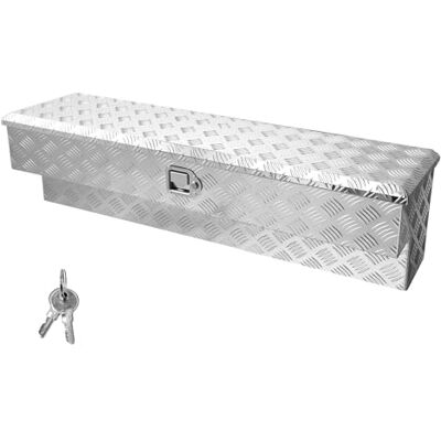 VEVOR Skrzynka narzędziowa do łóżka ciężarowego, wytrzymała, aluminiowa skrzynka narzędziowa z wzorami bieżników, organizer na skrzynię z zamkiem i kluczem, idealna do odbioru, łóżka ciężarowego VEVOR Skrzynka narzędziowa do łóżka ciężarowego, wytrzymała, aluminiowa skrzynka narzędziowa z wzorami bieżników, organizer na skrzynię z zamkiem i kluczem, idealna do odbioru, łóżka ciężarowego