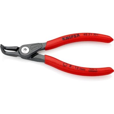 KNIPEX Precyzyjne szczypce do pierścieni osadczych do montażu pierścieni wewnętrznych w otworach fosforanowana, szara pokryte, 48 21 J01 KNIPEX Precyzyjne szczypce do pierścieni osadczych do montażu pierścieni wewnętrznych w otworach fosforanowana, szara pokryte, 48 21 J01