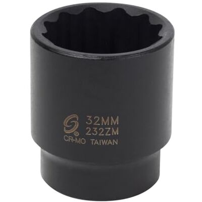 Sunex 232zm 1/2-calowy napęd 32 mm 12-punktowe gniazdo udarowe Sunex 232zm 1/2-calowy napęd 32 mm 12-punktowe gniazdo udarowe