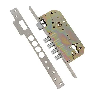 Amig Blokada wpuszczana Mod.100 BASE do drzwi wejściowych Z odwracalnym klamką Do tarczy kwadratowych 8 mm Stal z matowym chromowanym wykończeniem Amig Blokada wpuszczana Mod.100 BASE do drzwi wejściowych Z odwracalnym klamką Do tarczy kwadratowych 8 mm Stal z matowym chromowanym wykończeniem