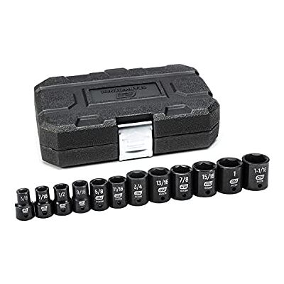 GEARWRENCH 12 szt. 1/5,1 cm Napęd 6-punktowy Standard SAE Jeu de Douilles Impact GEARWRENCH 12 szt. 1/5,1 cm Napęd 6-punktowy Standard SAE Jeu de Douilles Impact
