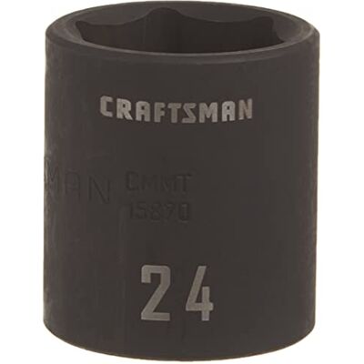 Craftsman Płytkie gniazdo udarowe, metryczne, napęd 1/2", 24 mm (CMMT15870) Craftsman Płytkie gniazdo udarowe, metryczne, napęd 1/2", 24 mm (CMMT15870)