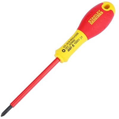 Stanley 065415 FatMax śrubokręt izolowany krzyżakowy 1 x 100 mm Stanley 065415 FatMax śrubokręt izolowany krzyżakowy 1 x 100 mm