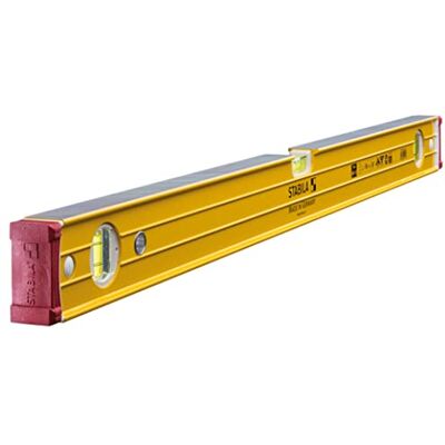 Stabila Poziomica typ 96-2, 81 cm, bardzo dojrzały profil aluminiowy, 1 pozioma libelka, 2 pionowe libele, amortyzujące zaślepki, zintegrowane stopery antypoślizgowe, Made in Germany, żółta Stabila Poziomica typ 96-2, 81 cm, bardzo dojrzały profil aluminiowy, 1 pozioma libelka, 2 pionowe libele, amortyzujące zaślepki, zintegrowane stopery antypoślizgowe, Made in Germany, żółta