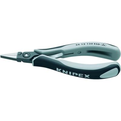 KNIPEX Szczypce precyzyjne dla elektroników ESD z osłonkami wielokomponentowymi 130 mm, 34 12 130 ESD KNIPEX Szczypce precyzyjne dla elektroników ESD z osłonkami wielokomponentowymi 130 mm, 34 12 130 ESD