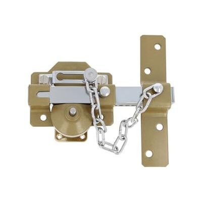 Amig Zamek z okrągłym cylindrem, zatrzaskiem i łańcuchem Mod. 1C 88 x 153 mm Blokada bezpieczeństwa z kluczem i uchwytem Zawiera 5 kluczy punktowych Stal Martelé Amig Zamek z okrągłym cylindrem, zatrzaskiem i łańcuchem Mod. 1C 88 x 153 mm Blokada bezpieczeństwa z kluczem i uchwytem Zawiera 5 kluczy punktowych Stal Martelé