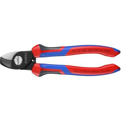 KNIPEX Tools nożyce do kabli, podwójne krawędzie tnące, wieloskładnikowe (9512165) KNIPEX Tools nożyce do kabli, podwójne krawędzie tnące, wieloskładnikowe (9512165)