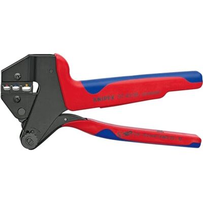 KNIPEX Szczypce do zagniatania typu Crimp System do wymiennych matryc zagniatających czernione z osłonkami wielokomponentowymi 200 mm, 97 43 06 KNIPEX Szczypce do zagniatania typu Crimp System do wymiennych matryc zagniatających czernione z osłonkami wielokomponentowymi 200 mm, 97 43 06