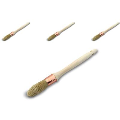 KIBROS Pędzel do kciuka Okrągła szczotka jedwabna biała Zestaw 3 Ø 21 mm Farba renowacyjna rolety listwy przypodłogowe kąt persji 371D21_2cx3 KIBROS Pędzel do kciuka Okrągła szczotka jedwabna biała Zestaw 3 Ø 21 mm Farba renowacyjna rolety listwy przypodłogowe kąt persji 371D21_2cx3