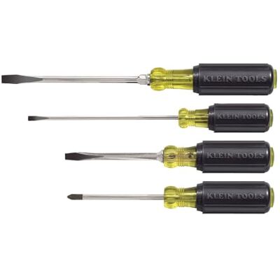 KLEIN TOOLS 85105 Zestaw 4 wkrętaków z wyściełanym uchwytem czarny KLEIN TOOLS 85105 Zestaw 4 wkrętaków z wyściełanym uchwytem czarny