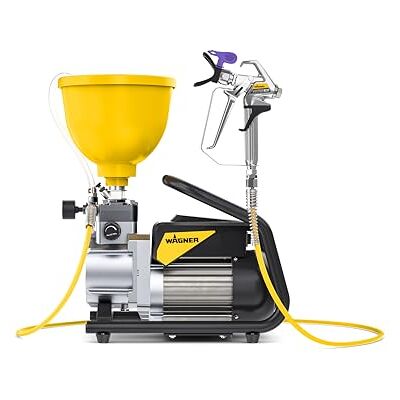 Wagner Pompa membranowa SuperFinish 21 Pro Malowanie Airless optymalnie dostosowana do prac malarskich, Maks. Wydajność 2,1 l/min, Wąż wysokociśnieniowy DN3, 7,5 m Wagner Pompa membranowa SuperFinish 21 Pro Malowanie Airless optymalnie dostosowana do prac malarskich, Maks. Wydajność 2,1 l/min, Wąż wysokociśnieniowy DN3, 7,5 m