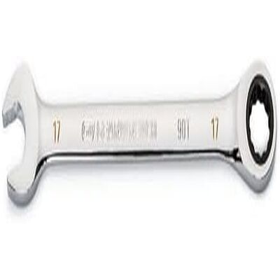 GEARWRENCH 17 mm 4-stopniowy łuk obrotowy, 12-punktowy klucz płasko-oczkowy z grzechotką 86917 GEARWRENCH 17 mm 4-stopniowy łuk obrotowy, 12-punktowy klucz płasko-oczkowy z grzechotką 86917