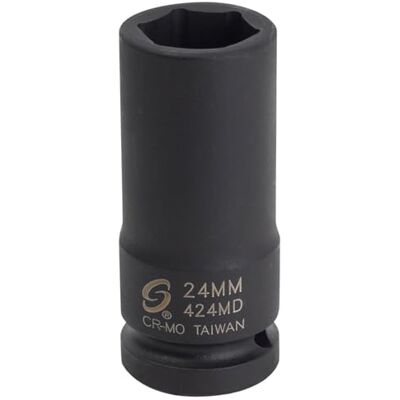 Sunex 424 md 3/4-calowy napęd 24 -Mm głębokie gniazdo udarowe Sunex 424 md 3/4-calowy napęd 24 -Mm głębokie gniazdo udarowe