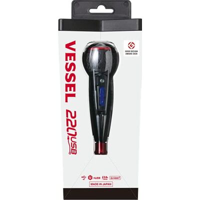 VESSEL 220USB-1F Śrubokręt elektryczny, 3,6 V, czarny VESSEL 220USB-1F Śrubokręt elektryczny, 3,6 V, czarny