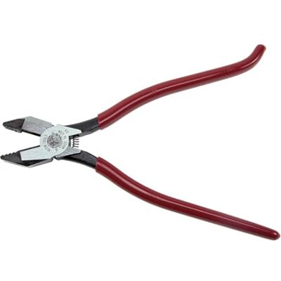 KLEIN TOOLS Szczypce ślusarskie, agresywne radełkowanie, 23 cm D201-7CSTA, czerwone KLEIN TOOLS Szczypce ślusarskie, agresywne radełkowanie, 23 cm D201-7CSTA, czerwone
