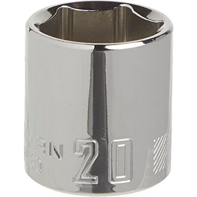 Craftsman Shallow Socket, Metric, 3/8 cala Drive, 20 mm, 6-Point (CMMT43580) Craftsman Shallow Socket, Metric, 3/8 cala Drive, 20 mm, 6-Point (CMMT43580)