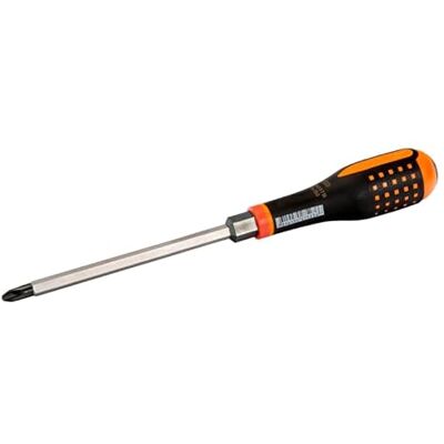 Bahco ERGO™ Wkrętak krzyżowy Phillips z uchwytem zapobiegającym uderzeniu (PH3 x 150 mm) w blistrze Bahco ERGO™ Wkrętak krzyżowy Phillips z uchwytem zapobiegającym uderzeniu (PH3 x 150 mm) w blistrze