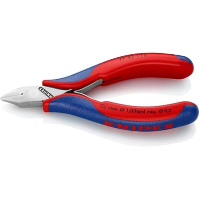 KNIPEX Szczypce tnące boczne dla elektroników ze złączem wsuwkowym z osłonkami wielokomponentowymi 115 mm, 77 52 115 KNIPEX Szczypce tnące boczne dla elektroników ze złączem wsuwkowym z osłonkami wielokomponentowymi 115 mm, 77 52 115