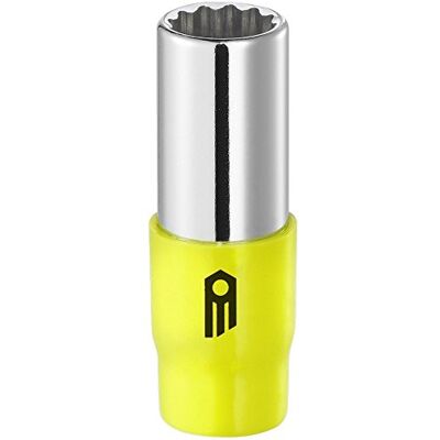 Facom 1/4 cala klucz nasadowy 12-kątny 12 mm, długi, fluorescencyjny, 1 sztuka, R.12ELF Facom 1/4 cala klucz nasadowy 12-kątny 12 mm, długi, fluorescencyjny, 1 sztuka, R.12ELF