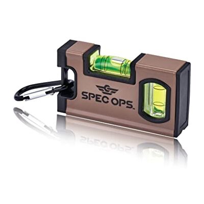 Spec Ops Narzędzia 10 cm magnetyczny poziom kieszeni, 33% większe fiolki blokowe, zawiera karabińczyk, 3% przekazane weteranom Spec Ops Narzędzia 10 cm magnetyczny poziom kieszeni, 33% większe fiolki blokowe, zawiera karabińczyk, 3% przekazane weteranom
