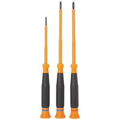 KLEIN TOOLS 85613INS Mini zestaw wkrętaków precyzyjnych, śrubokręty izolowane 1000 V, 1 Phillips, 3/32, końcówki szczelinowe 1/8 cala, 3-częściowy KLEIN TOOLS 85613INS Mini zestaw wkrętaków precyzyjnych, śrubokręty izolowane 1000 V, 1 Phillips, 3/32, końcówki szczelinowe 1/8 cala, 3-częściowy