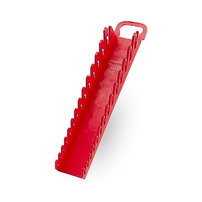 TEKTON 14-Tool Stubby Combination Wrench Holder (Red) OWP21214 TEKTON 14-Tool Stubby Combination Wrench Holder (Red) OWP21214