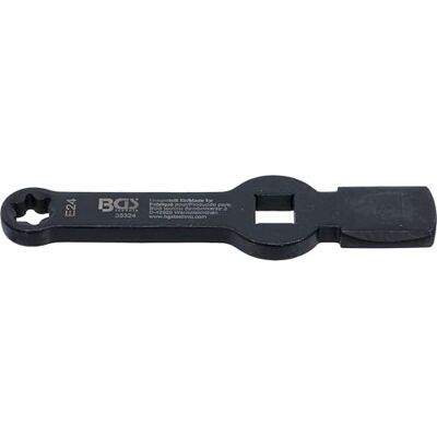 BGS 35324 Klucz oczkowy do podbijania profil E (do Torx) z 2 powierzchniami do podbijania E24 BGS 35324 Klucz oczkowy do podbijania profil E (do Torx) z 2 powierzchniami do podbijania E24