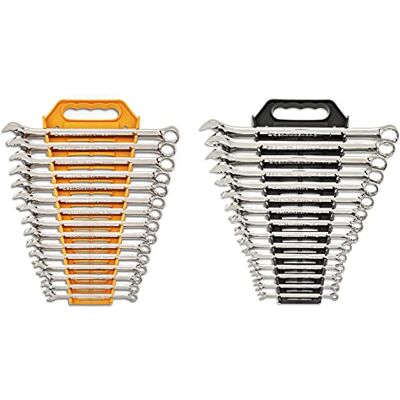 GEARWRENCH 30-częściowy 12-punktowy długi wzór SAE/zestaw kluczy metrycznych ze stojakami (1/4-1 cala, 8-22 mm) 81937 GEARWRENCH 30-częściowy 12-punktowy długi wzór SAE/zestaw kluczy metrycznych ze stojakami (1/4-1 cala, 8-22 mm) 81937
