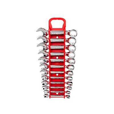 TEKTON WRN01170 zestaw kluczy płasko-oczkowych (krótki) 12-częściowy (8-19 mm) z przenośną listwą do przechowywania, metryczny TEKTON WRN01170 zestaw kluczy płasko-oczkowych (krótki) 12-częściowy (8-19 mm) z przenośną listwą do przechowywania, metryczny