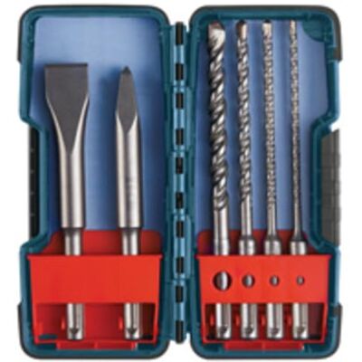 Bosch HCST006 Uniwersalny dodatek - Zestaw 6 dłut SDSPlus Bosch HCST006 Uniwersalny dodatek - Zestaw 6 dłut SDSPlus