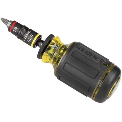 KLEIN TOOLS 32931 Zestaw nasadek udarowych 3 w 1, gniazdo z klapką z 2 rozmiarami sterowników sześciokątnych SAE i funkcją trzymania bitów 1/4 cala, klasa udarowa KLEIN TOOLS 32931 Zestaw nasadek udarowych 3 w 1, gniazdo z klapką z 2 rozmiarami sterowników sześciokątnych SAE i funkcją trzymania bitów 1/4 cala, klasa udarowa