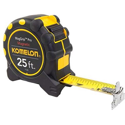 Komelon 7125 Monster Maggrip taśma pomiarowa 25 stóp z końcówką magnetyczną, żółta, ostrze 7,6 m Komelon 7125 Monster Maggrip taśma pomiarowa 25 stóp z końcówką magnetyczną, żółta, ostrze 7,6 m