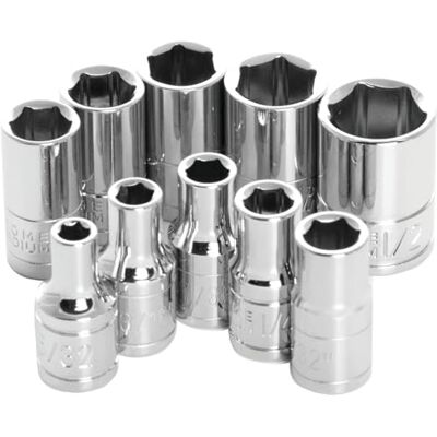 PERFORMANCE TOOL W36002 1/4" napęd 6-punktowy zestaw gniazd SAE, 10-częściowy PERFORMANCE TOOL W36002 1/4" napęd 6-punktowy zestaw gniazd SAE, 10-częściowy