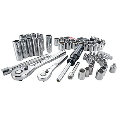 Craftsman Zestaw narzędzi mechanicznych, SAE/metryczny, napęd 1/4 cala, 83-częściowy (CMMT12021) Craftsman Zestaw narzędzi mechanicznych, SAE/metryczny, napęd 1/4 cala, 83-częściowy (CMMT12021)