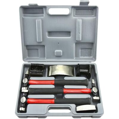 Neiko 20709A Heavy Duty Auto Body Hammer i Dolly Kit, 7-częściowy Neiko 20709A Heavy Duty Auto Body Hammer i Dolly Kit, 7-częściowy