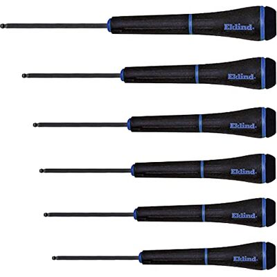 Eklind 92600 PSD Ball-Hex (Allen) śrubokręt precyzyjny 6 szt. zestaw metryczny mm rozmiary 1,3-4 Eklind 92600 PSD Ball-Hex (Allen) śrubokręt precyzyjny 6 szt. zestaw metryczny mm rozmiary 1,3-4