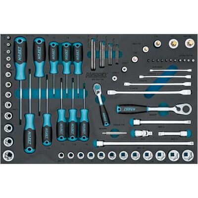 Hazet Zestaw kluczy nasadowych 75-częściowy 163-53/75N, 10-22 mm, E4-E24, T6-T60, TORX wewnętrzny/zewnętrzny, TORX odporny na manipulacje, w tym klucz dwupierścieniowy, grzechotki dwustronne i bity Hazet Zestaw kluczy nasadowych 75-częściowy 163-53/75N, 10-22 mm, E4-E24, T6-T60, TORX wewnętrzny/zewnętrzny, TORX odporny na manipulacje, w tym klucz dwupierścieniowy, grzechotki dwustronne i bity