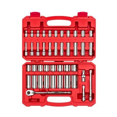 TEKTON 3/8 cala 6-punktowy zestaw nasadek i grzechotki, 42-częściowy (6-24 mm) SKT15201 TEKTON 3/8 cala 6-punktowy zestaw nasadek i grzechotki, 42-częściowy (6-24 mm) SKT15201