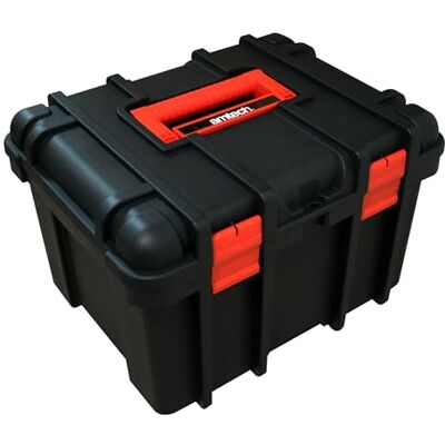 Amtech Zamykana walizka do przechowywania i transportu narzędzi, akcesoriów i innych, trwała i trwała, do samodzielnego wykonania, łatwa w użyciu, zawiera wewnętrzne tace, pojemność 22 l (42 cm) Amtech Zamykana walizka do przechowywania i transportu narzędzi, akcesoriów i innych, trwała i trwała, do samodzielnego wykonania, łatwa w użyciu, zawiera wewnętrzne tace, pojemność 22 l (42 cm)