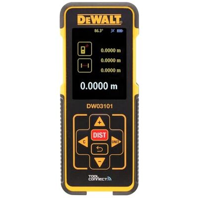 DeWalt Funkcjonalny Medidor láser distancias z alcance 100m dla profesjonalistów i majsterkowiczów do pracy profesjonalnej 100m DeWalt Funkcjonalny Medidor láser distancias z alcance 100m dla profesjonalistów i majsterkowiczów do pracy profesjonalnej 100m