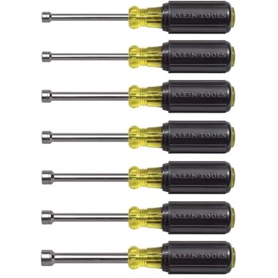 KLEIN TOOLS Zestaw sterowników do orzechów, żółty z czarnym uchwytem, 65160 KLEIN TOOLS Zestaw sterowników do orzechów, żółty z czarnym uchwytem, 65160