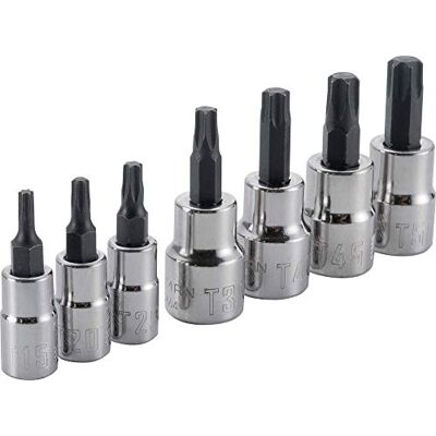 Craftsman Zestaw nasadek bitowych Torx, 7-częściowy (CMMT34449) Craftsman Zestaw nasadek bitowych Torx, 7-częściowy (CMMT34449)