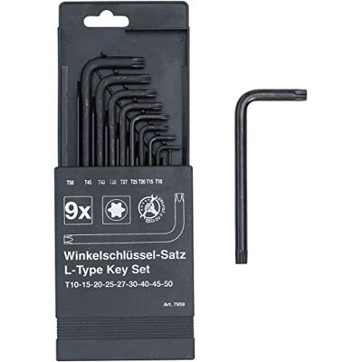BGS Do it yourself BGS Diy 7959 Zestaw kluczy kątowych profil T (do Torx) T10 T50 9 szt. BGS Do it yourself BGS Diy 7959 Zestaw kluczy kątowych profil T (do Torx) T10 T50 9 szt.