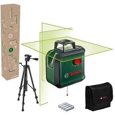 Bosch Laser krzyżowy AdvancedLevel 360 Set (3 linie laserowe, w tym 360° do wyrównywania elementów w całym pomieszczeniu, opakowanie kartonowe E-Commerce) Bosch Laser krzyżowy AdvancedLevel 360 Set (3 linie laserowe, w tym 360° do wyrównywania elementów w całym pomieszczeniu, opakowanie kartonowe E-Commerce)