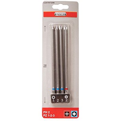 Connex Set di punte - Zestaw 4 wierteł 150 mm - Na zewnątrz i moda Connex Set di punte - Zestaw 4 wierteł 150 mm - Na zewnątrz i moda