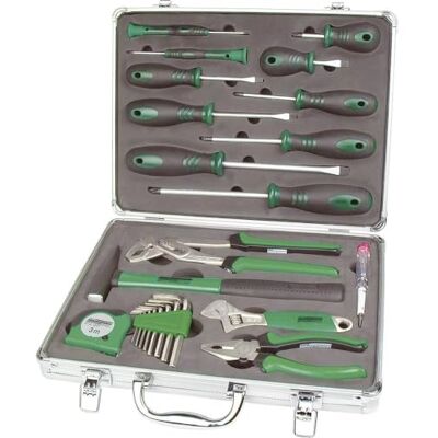 Mannesmann 29024 24-częściowy zestaw narzędzi w aluminiowej walizce Mannesmann 29024 24-częściowy zestaw narzędzi w aluminiowej walizce